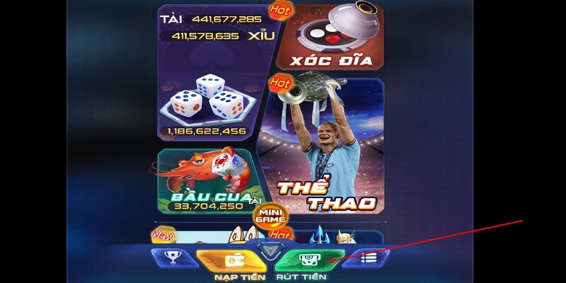 Thắc mắc về thao tác rút tiền thưởng tại cổng game từ hội viên